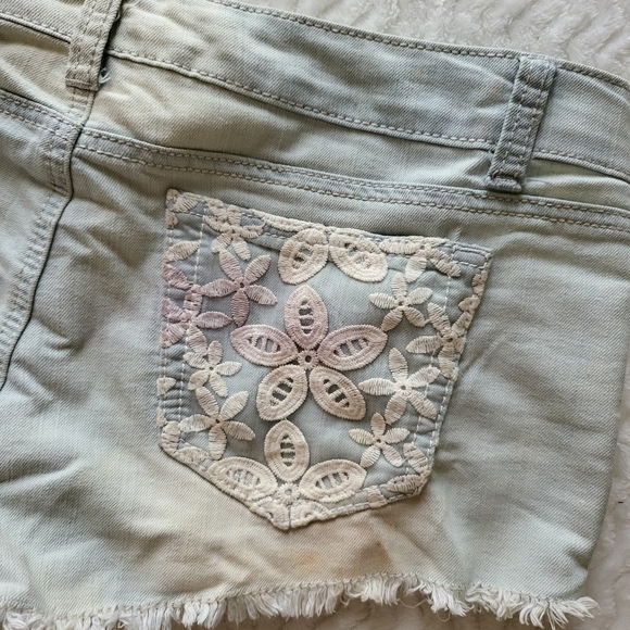 Rue 21 Denim Lace Short-Juniors - Picture 5 of 15